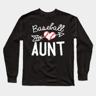 Baseball Aunt Long Sleeve T-Shirt
